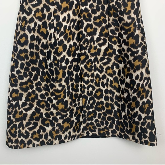 JCREW Leopard Print Sleeveless A-line Dress Size 2 - Picture 13 of 13
